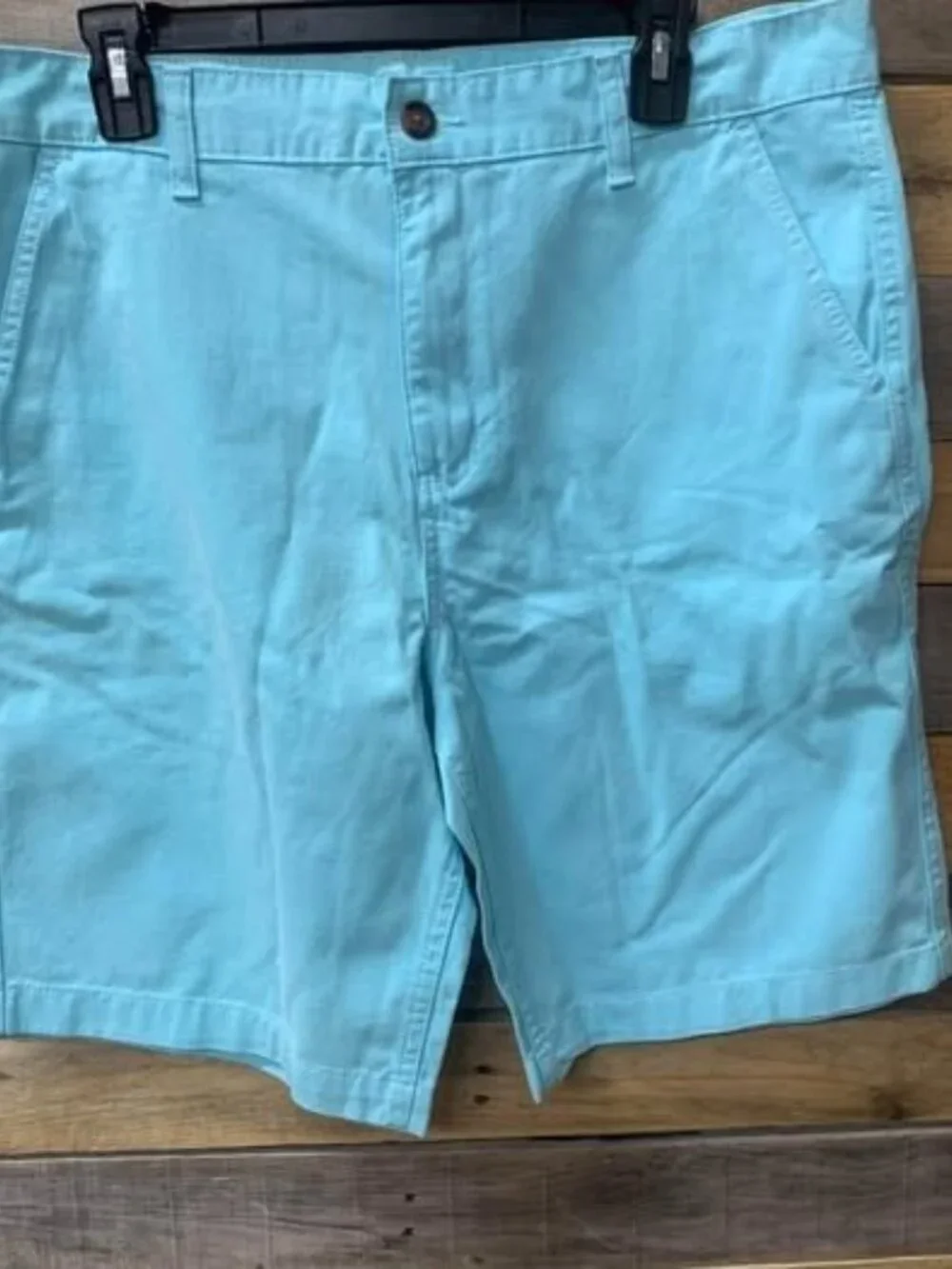 Mens Size 36 Faded Glory  Light Blue Chino Style Shorts